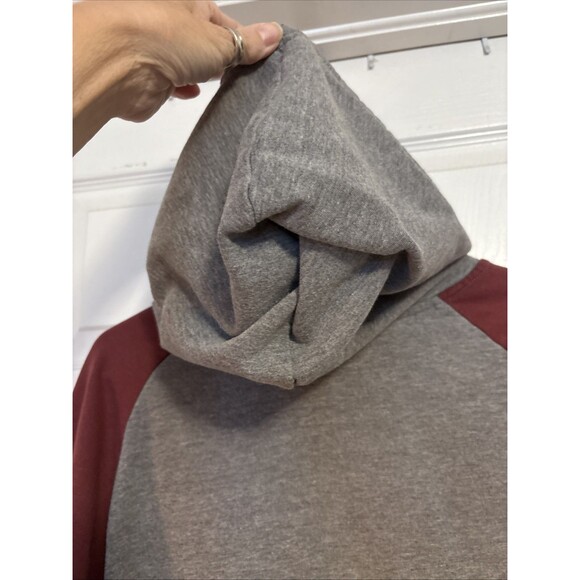 Star Wars Full Zip Hoodie 1977 Graphic Movie Sweatshirt Gray Burgundy Classic, L - Picture 3 of 11